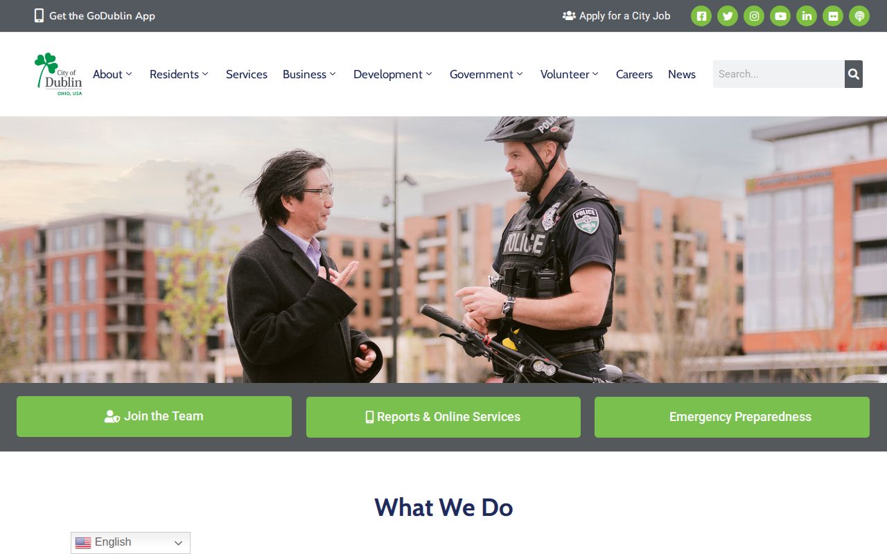 Dublin Police Department public-records route for Dublin arrest records